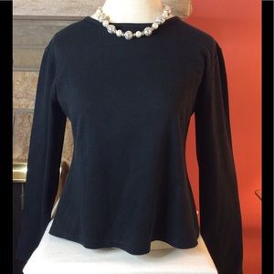 NECESSITIES BLACK LONG SLEEVE TOP/SHIRT
